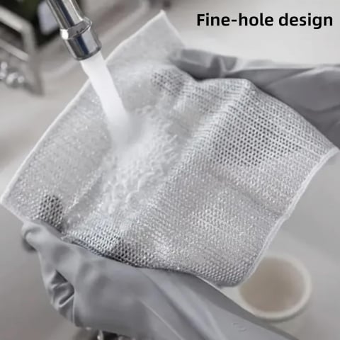 Set 10 Lavete Abrazive, 20x20 cm, Reutilizabile, Curata Grasimile cu usurinta [2]