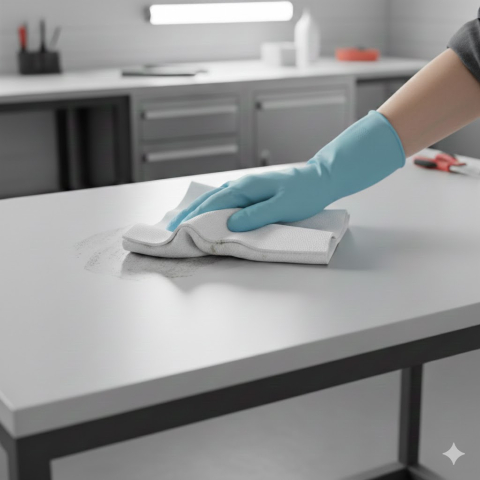 Set 100 Lavete Industriale din Polipropilenă, Impregnate, 30×100 cm, 20 g, Albe [3]