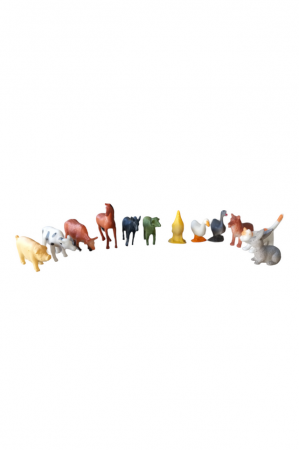 Set 12 figurine animale adomestice,Farm Friends,  4-5 cm [1]