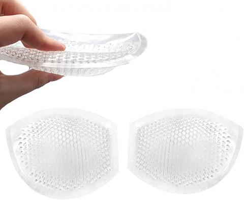 Set 2 bucati Inserții de Sutien din Silicon HREDZEO, Suport Invizibil și Confortabil pentru Sutiene Sport și Costume de Baie [0]