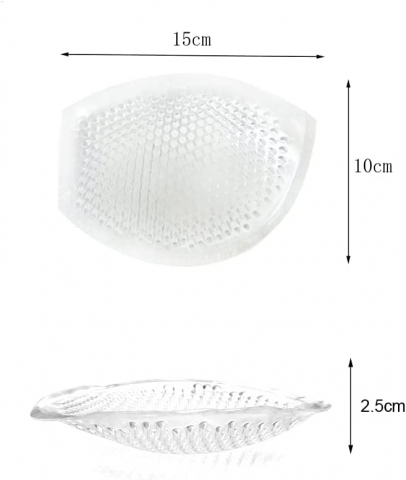 Set 2 bucati Inserții de Sutien din Silicon HREDZEO, Suport Invizibil și Confortabil pentru Sutiene Sport și Costume de Baie [1]