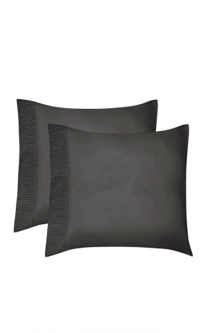 Casă, Grădină & Bricolaj - Set 2 Fețe de Pernă WELTRXE din Microfibra, Ultra-Moi, Respirabile și Anti-Șifonare , gri, 80x80 cm