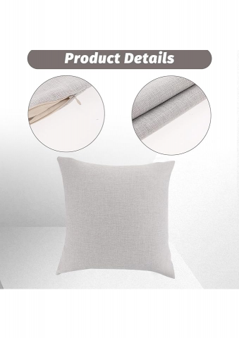 Set 2 fete de perne decorative, culoare gri, 45 x 45 cm, DIVINA VITAE - BJ8J [2]