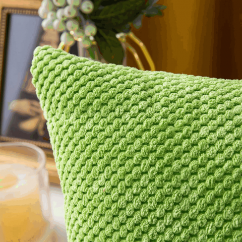 Set 2 fete de perne decorative, EMEMA, verde, 50x30 cm, C9PJ [2]