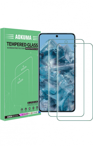 Huse, Folii & Accesorii Telefoane - Set 2 folii de protectie de Ecran din Sticlă securizata pentru Google Pixel 8 Pro, AOKUMA , 2 Bucăți, AUMR