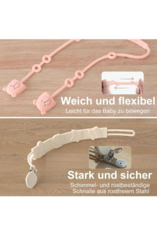 Set 2 Lanțuri pentru suzetă Cup Catcher Baby din silicon [2]