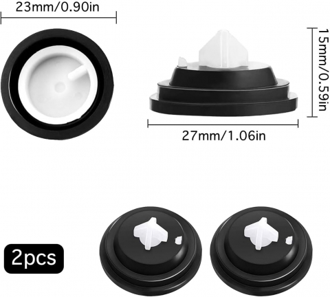 Set 2 Membrane Etansare Supapa Plutitoare WC - Piese Universale pentru Rezervor Toaleta, Reparatii Rapide si Eficiente [1]