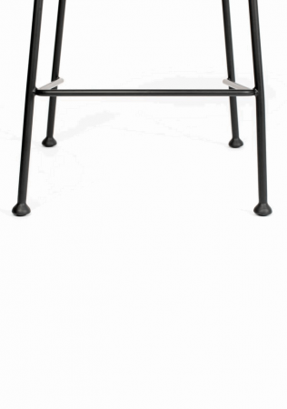Set 2 Scaune de bar, Zuiver Benson, 75 cm, catifea si metal, albastru închis [6]
