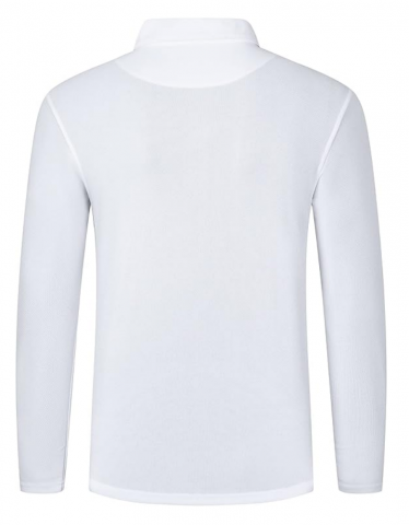 Set 2 tricouri polo barbatesti cu maneca lunga, Slim Fit, pentru sport si activitati zilnice, ZENGVEE, gri/alb [3]