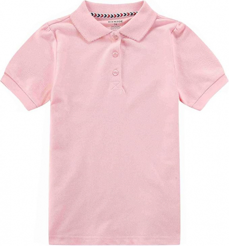 Set 2 Tricouri Polo Fete, Bienzoe, Roz si violet, Material Respirabil, 60% Bumbac, 40% Poliester [1]