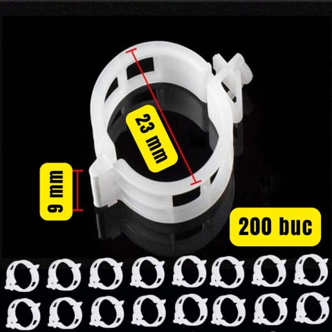 Set 200 clipsuri palisare tomate 23 mm, cleme dirijare ramuri pentru legume si plante, suport crestere [1]