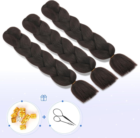 extensii-jumbo-impletit-feshfen-60cm-kanekalon-negru-natural [1]