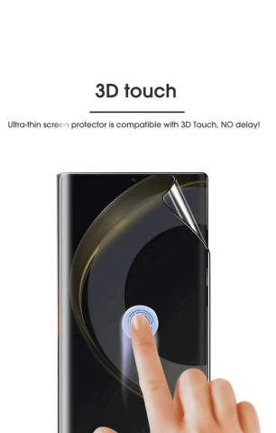 Set 3 folii de protectie Samsung Galaxy S22 Ultra 5G 6.8 inch, din TPU flexibil, TH149 [2]