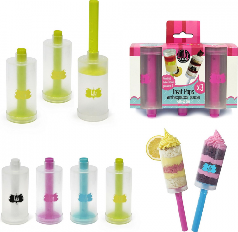 Casă, Grădină & Bricolaj - Set 3 Forme Prajituri cu Capac, Recipient Jelly, Recipient pentru Inghetata, Multicolor