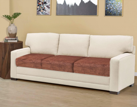 Casă, Grădină & Bricolaj - Set 3 huse de protectie pentru sezutul canapelei TIANSHU, 70 x 191 cm, catifea, maro