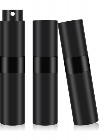 Sport & Travel - Set 3 sticlute de parfum portabile, culoare negru, SANNIX - ZMPV