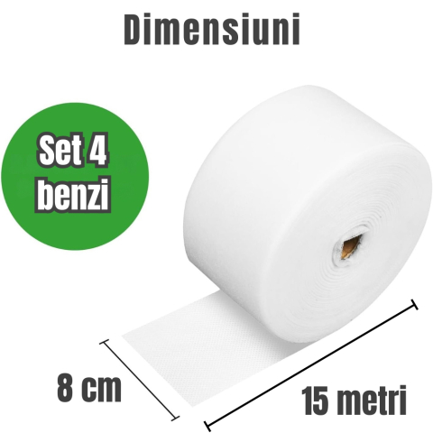 Set 4 Banzi protectie Pomi fructiferi, 15m x 8 cm, Protectie iepuri si alte rozatoare, anti-inghet, Material respirabil si impermeabil [2]