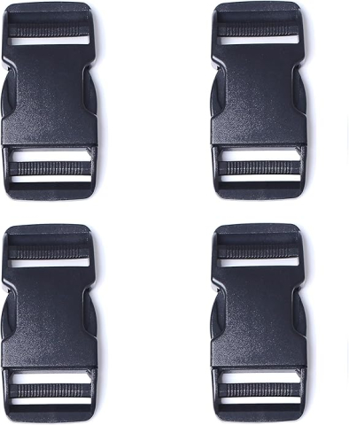 Sport & Travel - set-catarame-plastic-20mm-quick-release-negru-4-bucati