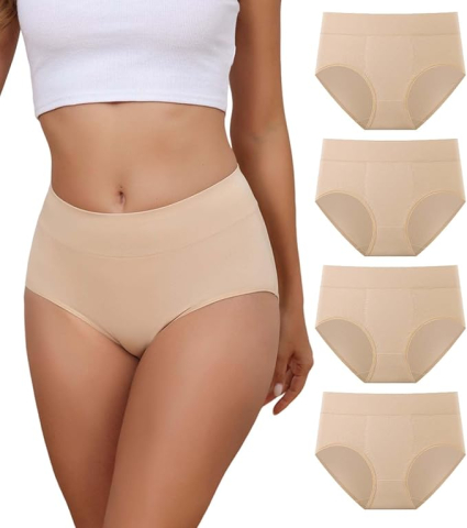 Lenjerii și Pijamale Femei - chiloti-dama-bumbac-talie-inalta-set-4