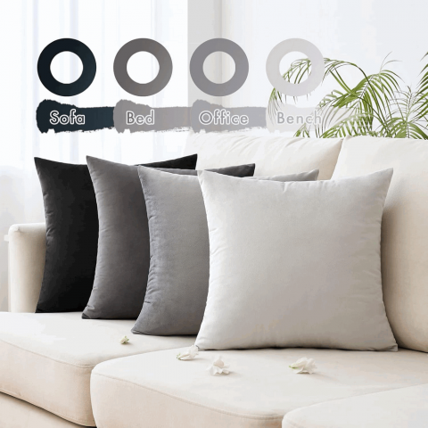 Set 4 fete de perne decorative, Miulee, nuante de gri, 50x30 cm, OWDZ [1]