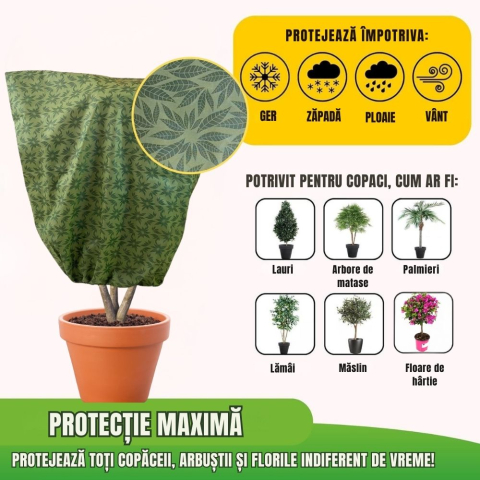 Set 4 huse antiinghet plante 120x120cm 60g/m² – protectie impotriva gerului si inghetului [4]