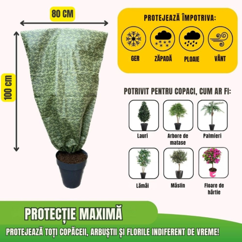 Set 4 huse antiinghet plante 100x80cm 60g/m² – protectie impotriva gerului si inghetului [1]