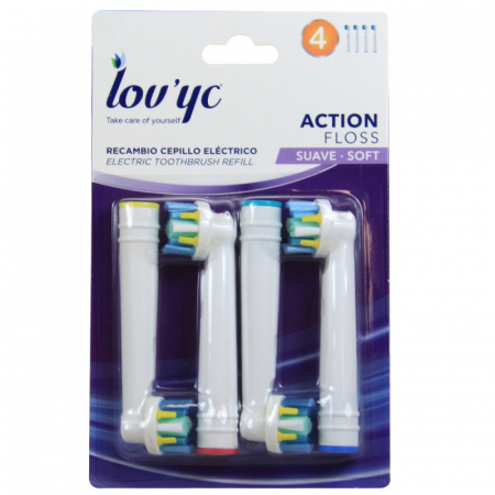 Igienă - Set 4 rezerve compatibil cu periuta de dinti electrica Oral-B, Lov'yc