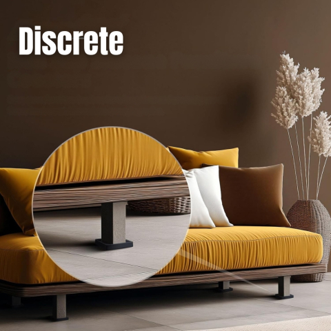 Set 4 suporturi mobilier silicon antialunecare 57x57mm protectie podea fara ventuze [4]