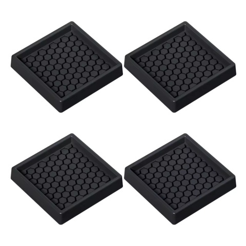 Decorațiuni Casă & Textile - Set 4 suporturi mobilier silicon antialunecare 57x57mm protectie podea fara ventuze