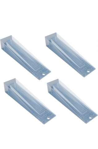 Casă, Grădină & Bricolaj - Set 4 x opritor pentru usa din silicon,  155 x 35 mm, Transparent, AQOS, KKPJ