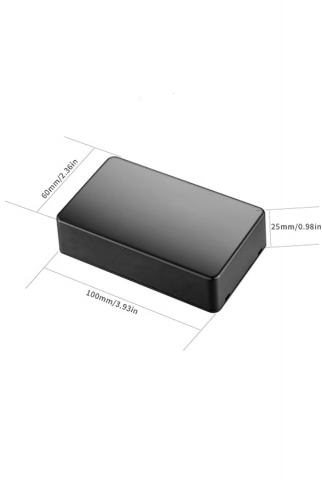 Set 5 Carcase din Plastic ABS Negru, 100x60x25 mm, Etanșe, Ușor de Utilizat, IP65/IP66 [1]