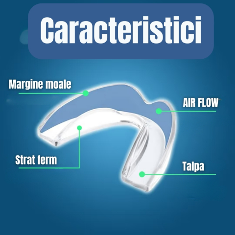 Gutiere anti scrasnit dinti termoformabile set 4 bucati marime mica cu tava de ajustare [5]
