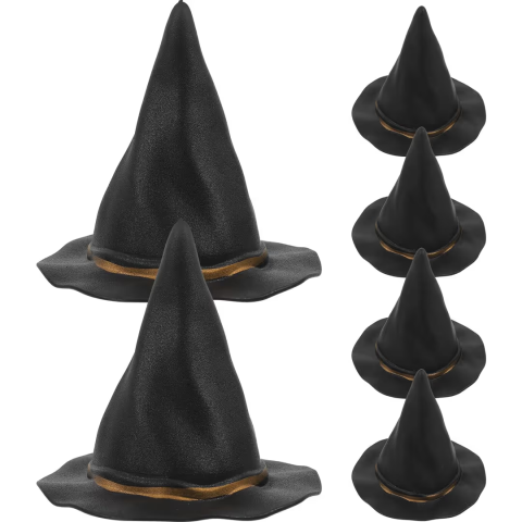 Decorațiuni Casă & Textile - palarii-vrajitoare-mini-negre-decor-halloween-set-6