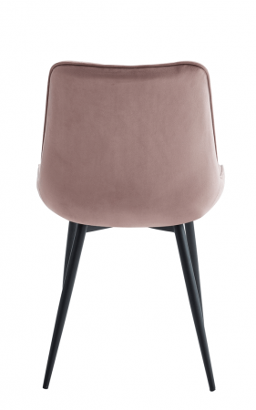 Set 6 scaune living, Adana Colenis gama lux, catifea/metal, 87x60x43 cm, Roz [4]