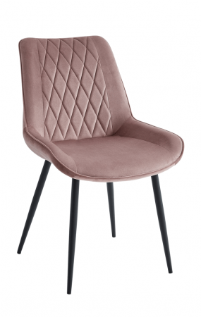 Casă, Grădină & Bricolaj - Set 6 scaune living, Adana Colenis gama lux, catifea/metal, 87x60x43 cm, Roz