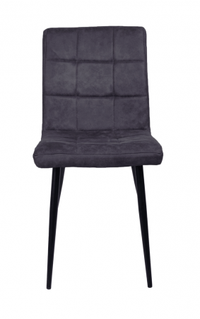 Set 6 scaune living, Dani Colenis gama lux, catifea/metal, 84x42x39 cm, Antracit [4]