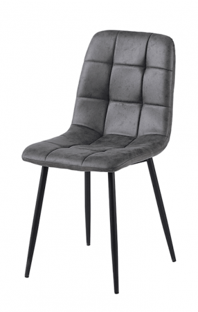 Set 6 scaune living, Ela Colenis gama lux, catifea/metal, 89x44x40 cm, Antracit [1]