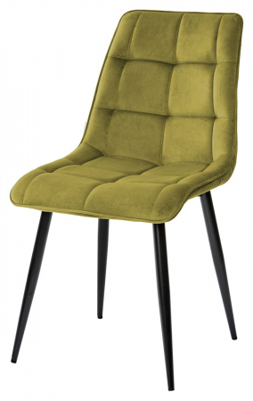 Casă, Grădină & Bricolaj - Set 6 scaune living, Mario Colenis gama lux, catifea/metal, 89x60x50 cm, Verde masliniu