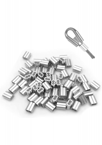 Electronice - Set 60 de cleme de strangere din aluminiu, 8mm diametru - V66B