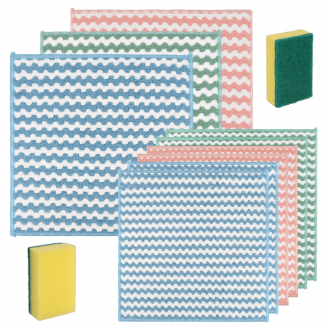 Set 9 lavete din microfibre pentru curățenie, Zocipro [4]