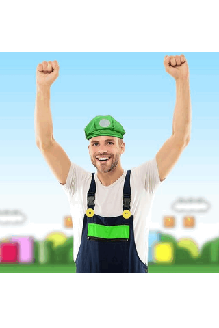 Set Accesorii Petrecere, Carnaval pentru copii, Kit Luigi Super Mario, 13 Piese, RFEJ [4]