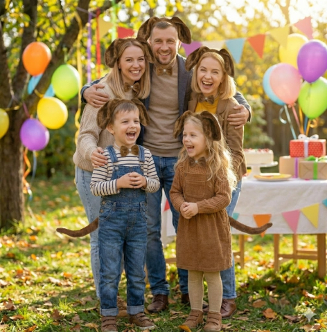 set-costum-catel-urechi-lungi-bentita-papion-coada [1]