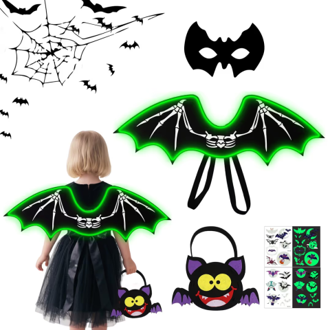 Costume Carnaval - costum-halloween-copii-aripi-liliac-luminoase