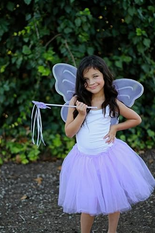Set Costum Zana-Printesa pentru fetite, Butterfly Craze, mov, marime S [3]