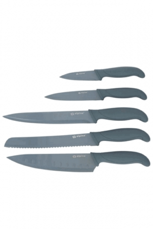 Set cutite de bucatarie, Alpina, 5 bucati, Gri [1]