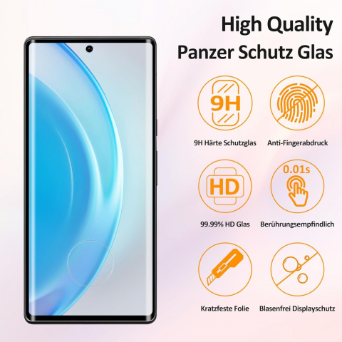 Set de 2 Folii de Protecție Agedate din Sticlă Temperată pentru Google Pixel 6 Pro - Duritate 9H, Claritate HD, Compatibilitate cu Amprentă, 15IJ [6]