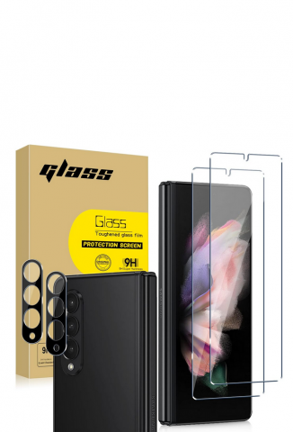 Huse, Folii & Accesorii Telefoane - Set de 2 Protectii Ecran și Cameră pentru Samsung Galaxy Z Fold 4 5G, U1AR