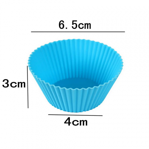 Set de 30 de forme colorate din silicon pentru briose, Multicolore, fara BPA, Reutilizabile, JZK [5]