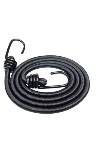 Sport & Travel - Set de 6 corzi elastice bungee, rezistente, de 120cm, cu cârlige, ideale pentru biciclete, motociclete, mașini, rulote, portbagaje, camping