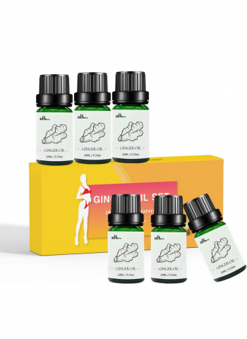 Sănătate - Set de 6 uleiuri esentiale de ghimbir pur, 6x10ml